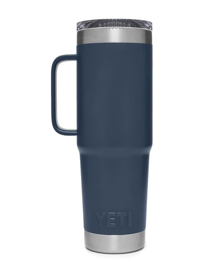 يتي كوب سفر YETI Rambler سعة 20 أونصة، مصنوع من الفولاذ المقاوم للصدأ، معزول بالفراغ مع غطاء Stronghold، لون أزرق داكن - Image 5