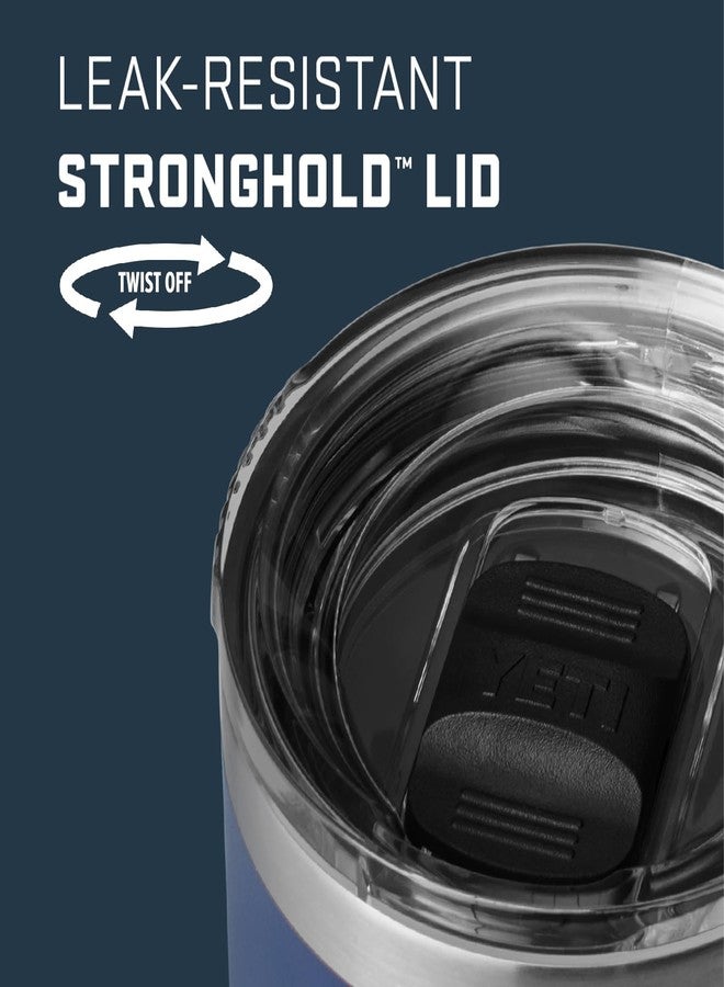 يتي كوب سفر YETI Rambler سعة 20 أونصة، مصنوع من الفولاذ المقاوم للصدأ، معزول بالفراغ مع غطاء Stronghold، لون أزرق داكن - Image 4