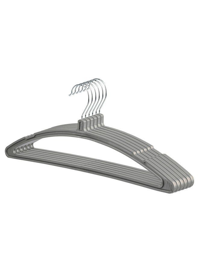Kuber Industries Kuber Industries Set of 24 - Hangers For Clothes | Hangers For Sarees & Dress Hanging | 360 Degree Swivel Wardrobe Hanger | Cut Notches Hanging Garments and Accessories | Grey - Image 2