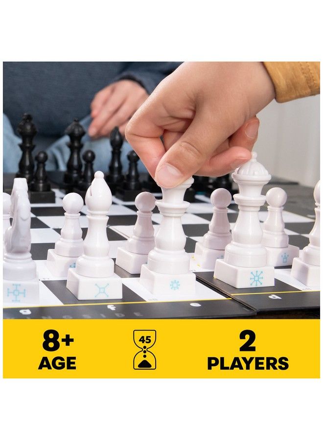 Spin Master Games شطرنج بسيط مجموعة تعلم الشطرنج للمبتدئين مع لوحة شطرنج وقطع شطرنج لعبة استراتيجية للبالغين والأطفال من عمر 8 سنوات وما فوق - Image 4