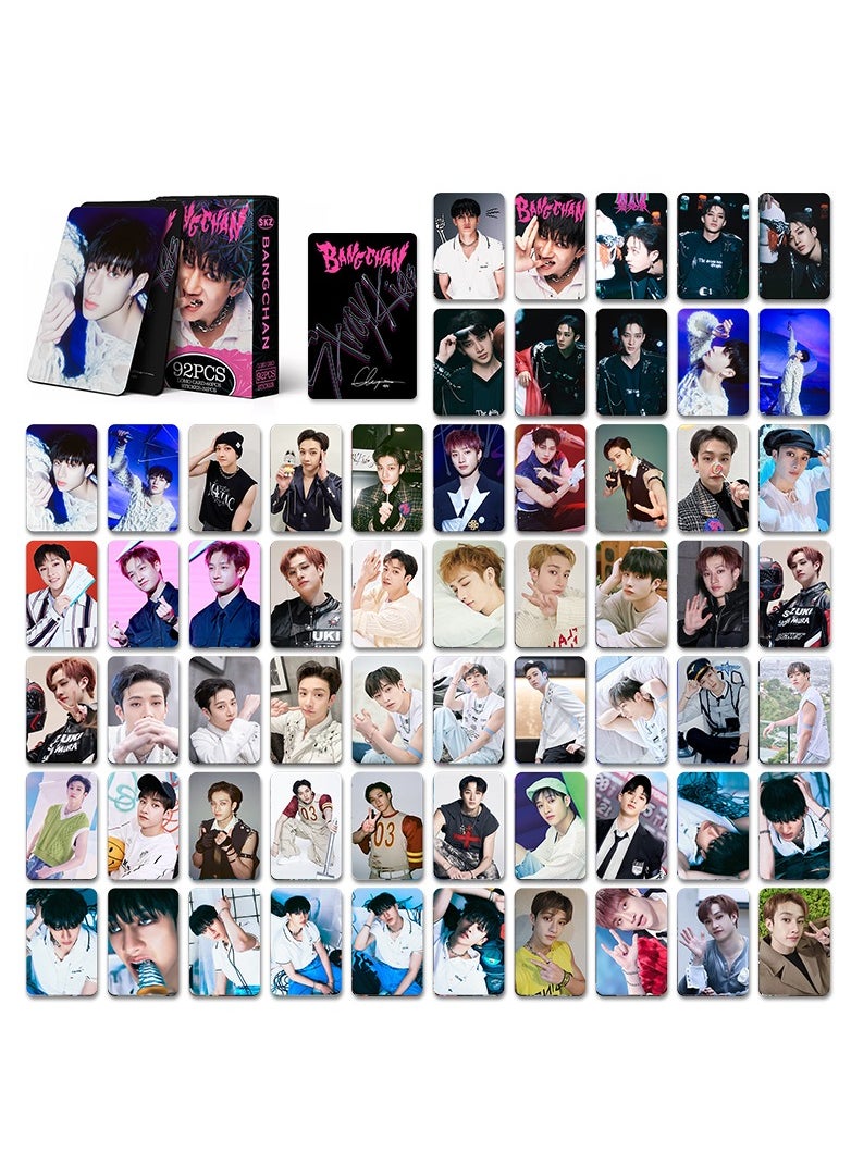Generic - 92Pcs STRAYKIDS Skz BangChan New Album STR-STAR Lomo Card 60PCS and Sticker 32Pcs - Image 1