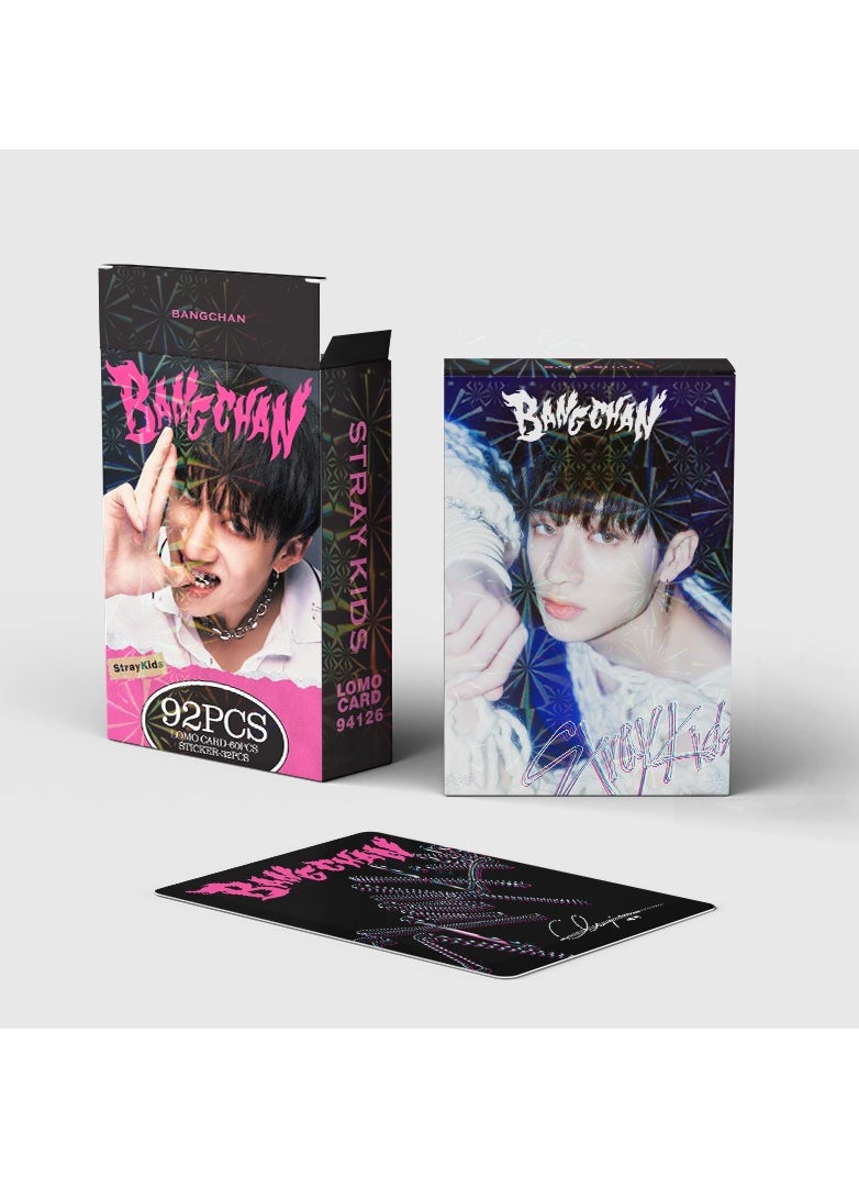 Generic - 92Pcs STRAYKIDS Skz BangChan New Album STR-STAR Lomo Card 60PCS and Sticker 32Pcs - Image 1