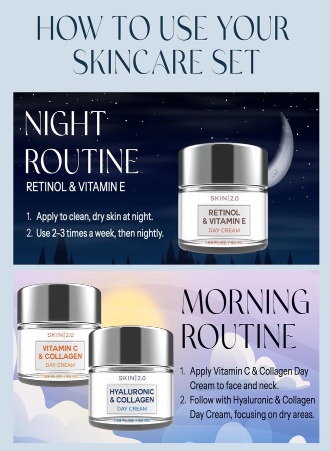 Skin 2.0 Moisturizer Creams Value Set - Dermatologist Tested, Hydrating - Anti-Aging, Clean Beauty, Natural Ingredients, Cruelty-Free Korean Skin Care for All Skin Types (3-Pack) - Image 5