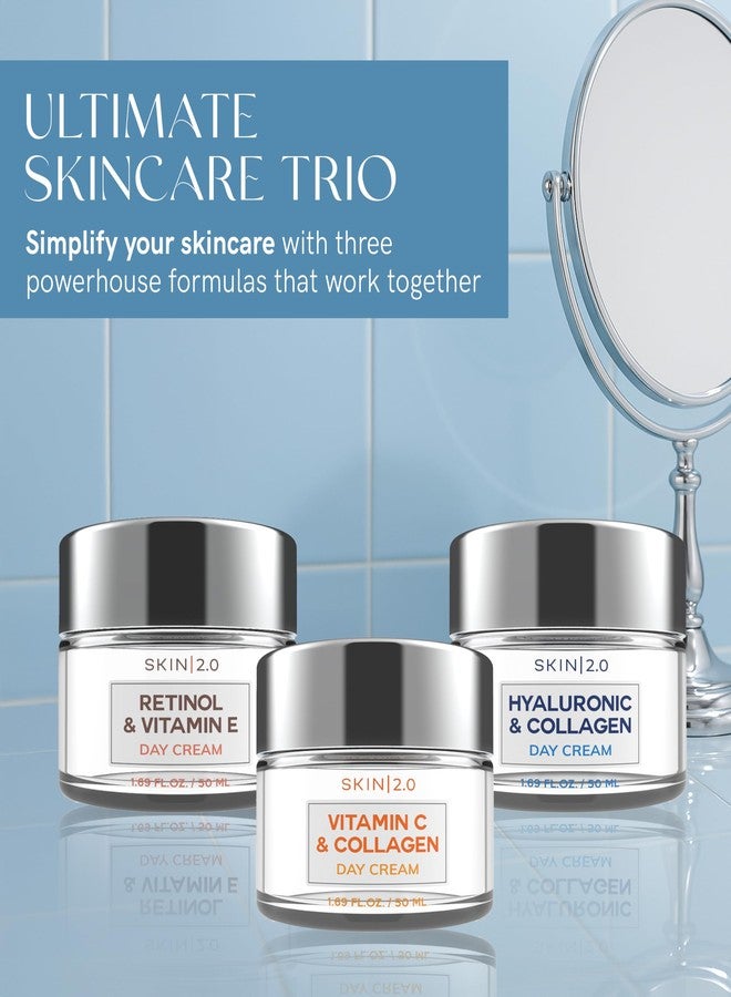 Skin 2.0 Moisturizer Creams Value Set - Dermatologist Tested, Hydrating - Anti-Aging, Clean Beauty, Natural Ingredients, Cruelty-Free Korean Skin Care for All Skin Types (3-Pack) - Image 2