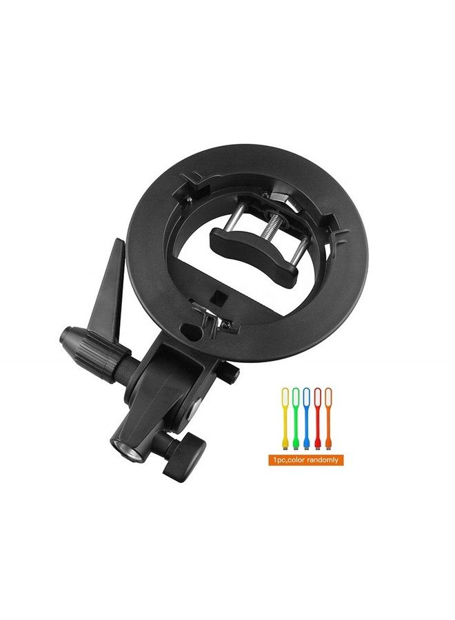 Godox S-Type Bracket Bowens S Mount Holder for Speedlite Flash Snoot Softbox Honeycomb with USB Light - Image 2