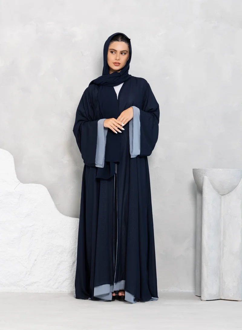 Nikias Double Chiffon Abaya