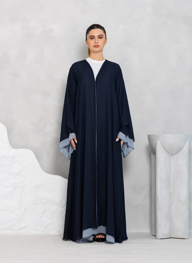 Nikias Double Chiffon Abaya