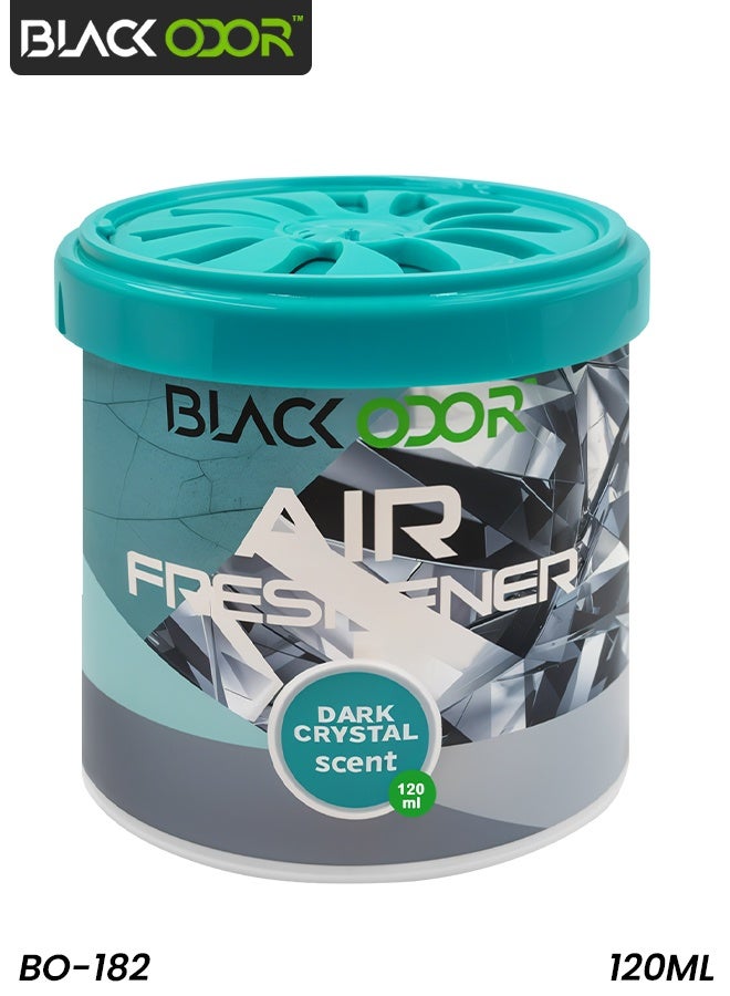 BLACK ODOR Air Freshener BO-182 Dark Crystal Scent 120ml Long Lasting Car Air Freshener Cup Holder Dashboard Freshener Odor Eliminator for Car Home Office - Image 1