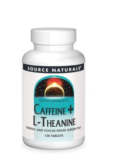 Source Naturals Caffeine + L-Theanine, 120 Tablets