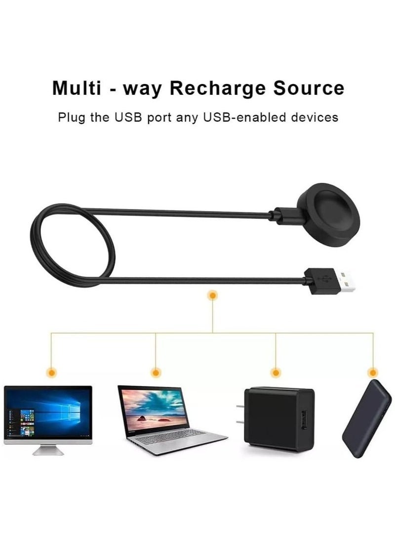 بيوينتي Wireless Charging Dock compatible with Huawei GT3 46mm | GT3 PRO 46mm | GT3 42mm | GT3 PRO 43mm, Power Magnetic Watch Charger (Black) - Image 2