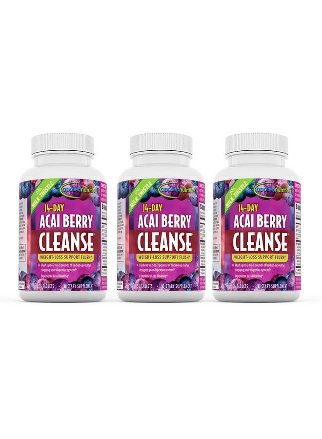Applied Nutrition 14-Day Acai Berry Cleanse Tablets 56 ct, Pack of 3 - Image 1