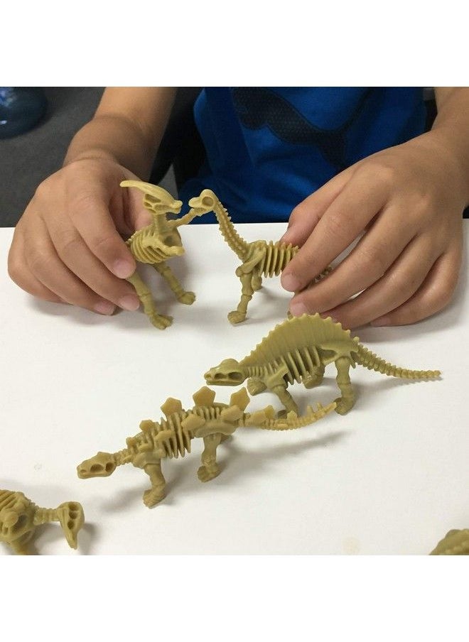 GiftExpress 24 Pcs Dinosaur Fossil Skeletons 3.7" Assorted Dino Bones Figures Science Play Dinos Fossil Toys  - Image 5