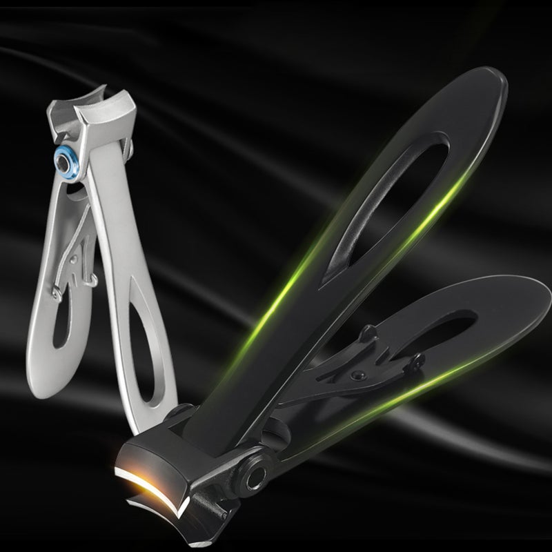 2pcs Stainless Steel Nail Clipper Fingernails Toenails Clippers with Anti-slip Handle for Nail Beauty Nail Care Nail Cutter Trimmer Set - Image 5