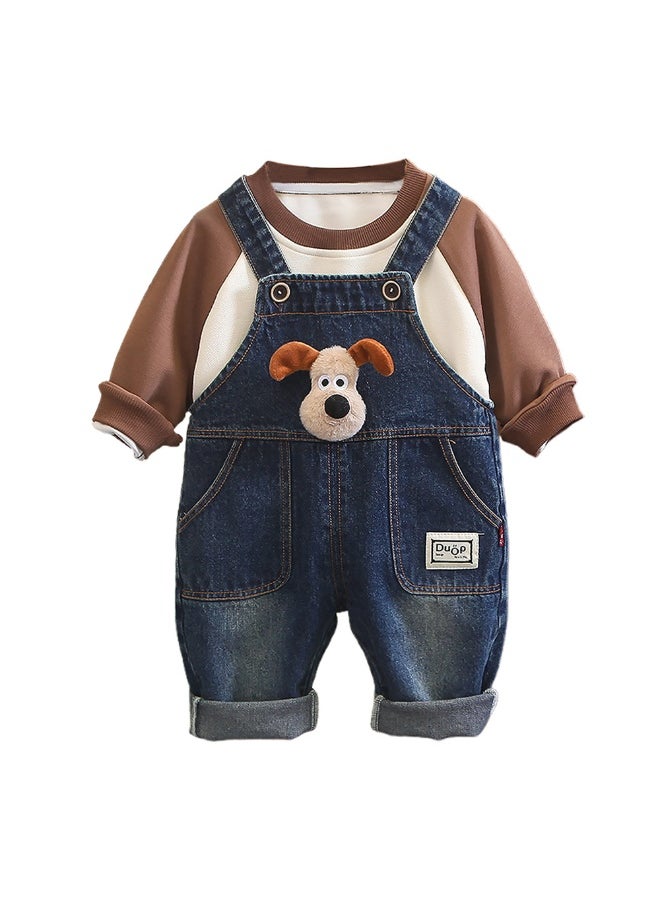 2pcs Puppy Broach Denim Dungary for Toddlers and Kidsall season wear-3-4Y - pzsku/ZDD2DE26F6DA258711650Z/45/_/1740399017/81764234-a0a3-425d-a281-d27823e1471e