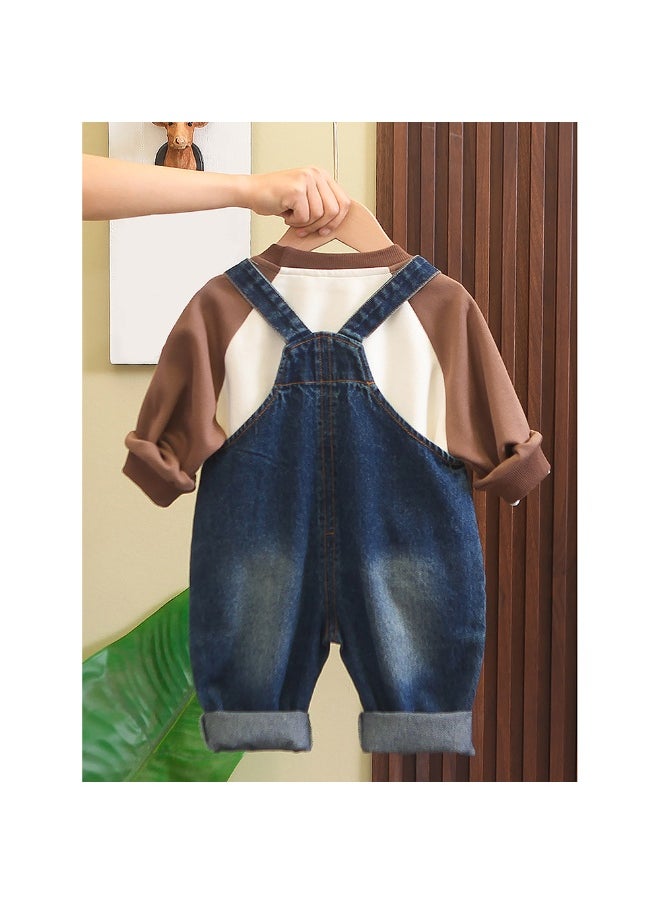 2pcs Puppy Broach Denim Dungary for Toddlers and Kidsall season wear-3-4Y - pzsku/ZDD2DE26F6DA258711650Z/45/_/1740399020/6f70e624-ef1b-4779-8233-fe4e5294fd07