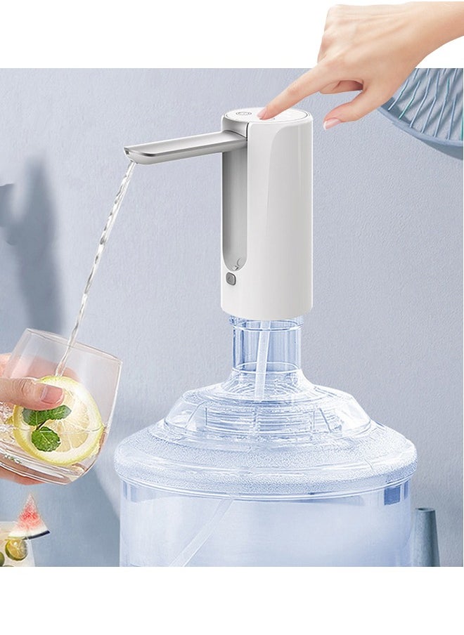 Generic Portable Automatic Water Dispenser Pump Foldable Water Bottle Pump with Straw Water Pump Dispenser Rechargeable Gallon Food Grade Material for Travel, Home, Office, Camping  - Image 1