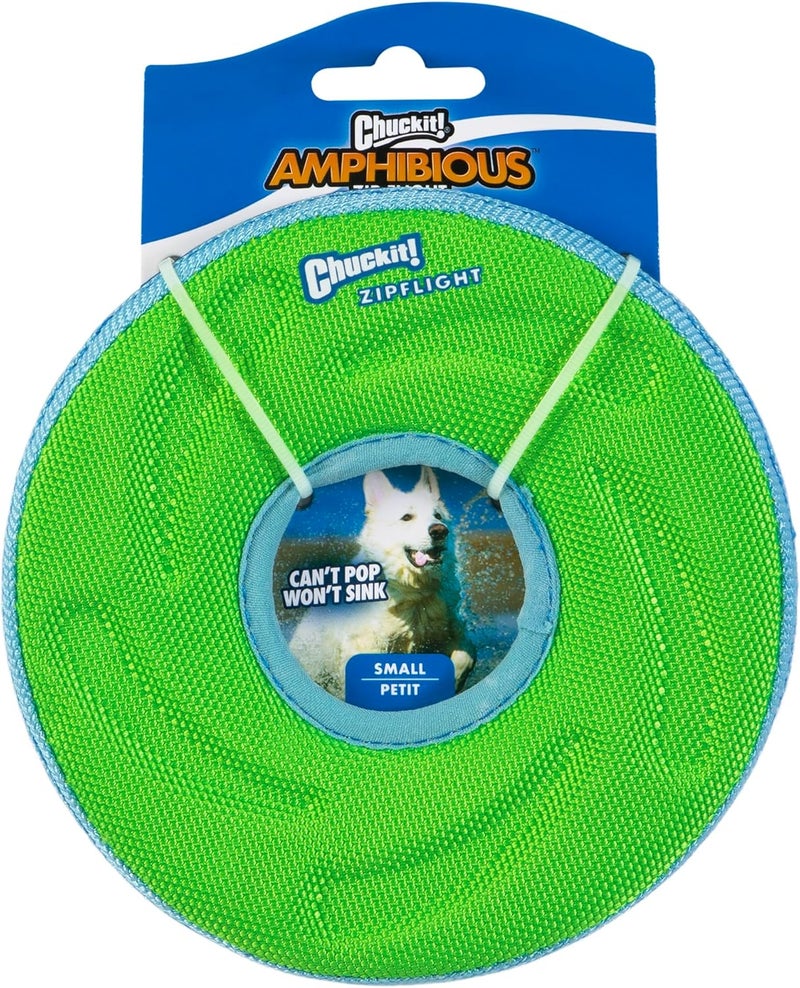 Chuckit! Zipflight Flyer Dog Frisbee Toy Floats; Gentle On Dog's Teeth And Gums; Small - Image 1