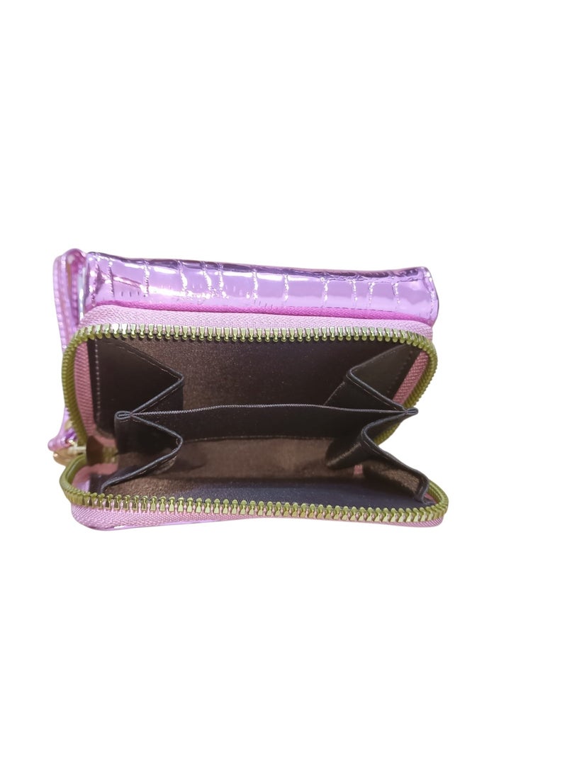 Women's Small Wallet with Zipper – Stylish Cash & Card Holder with Multiple Card Slots for Daily Use - Image 3