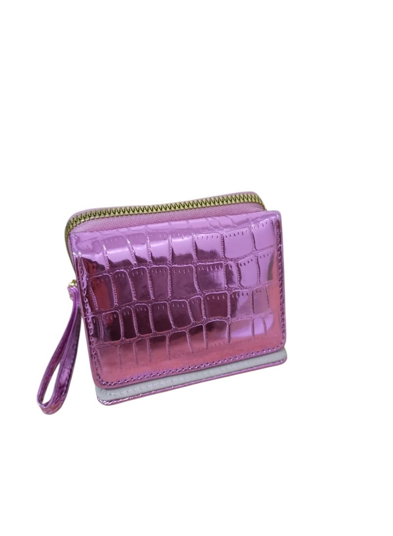 Women's Small Wallet with Zipper – Stylish Cash & Card Holder with Multiple Card Slots for Daily Use - Image 2