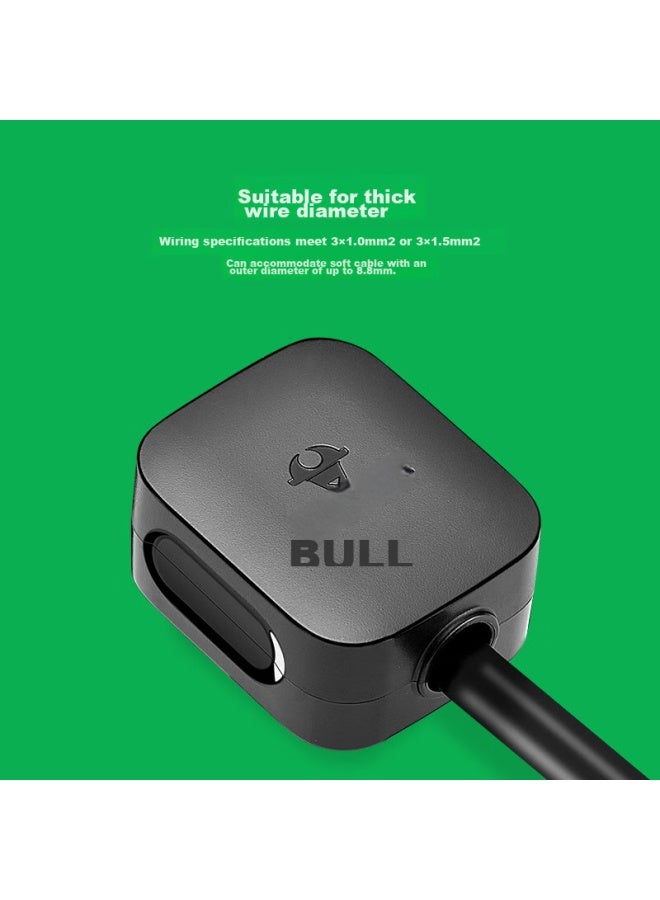 Bull Pdu Black Three-pole Detachable Three-g Plug, 3-pin Air Conditioner Plug, 10a Plug, Power Plug Socket/wireless/self-wiring, Gnt-10s, Pack Of 10 - Image 4