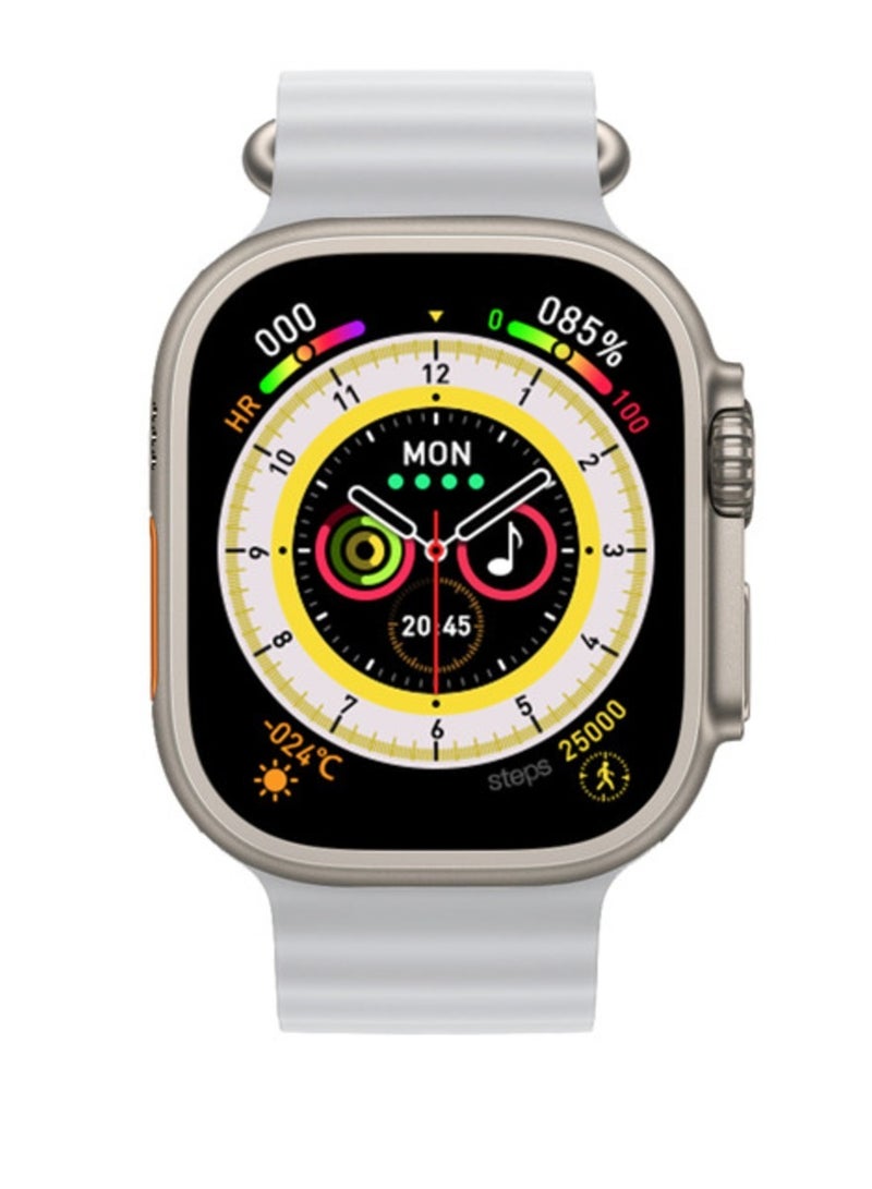 micro speed Smart Watch HW-67 ultra Health Fitness Tracker Sport Watch 49MM-White - Image 5