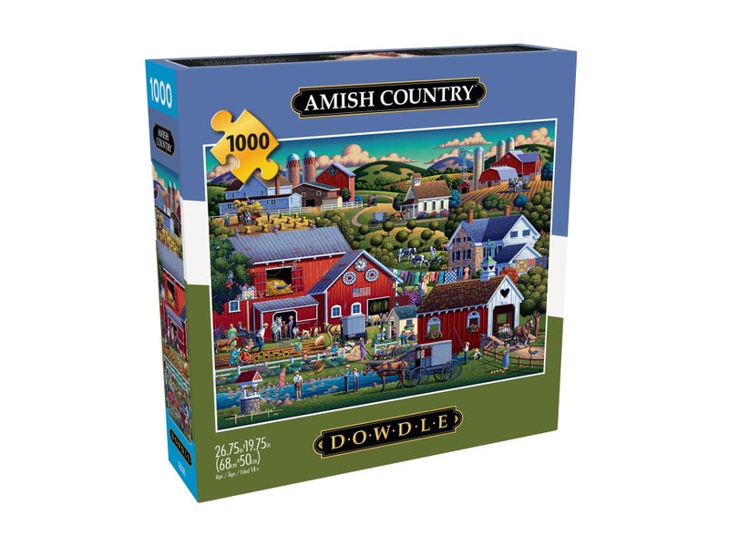 Buffalo Games - Dowdle - Amish Country - 1000 Piece Jigsaw Puzzle for Adults -Challenging Puzzle Perfect for Game Nights - Finished Size is 26.75 x 19.75 - Image 3