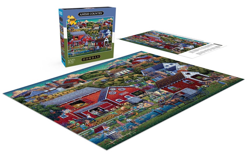 Buffalo Games - Dowdle - Amish Country - 1000 Piece Jigsaw Puzzle for Adults -Challenging Puzzle Perfect for Game Nights - Finished Size is 26.75 x 19.75 - Image 4
