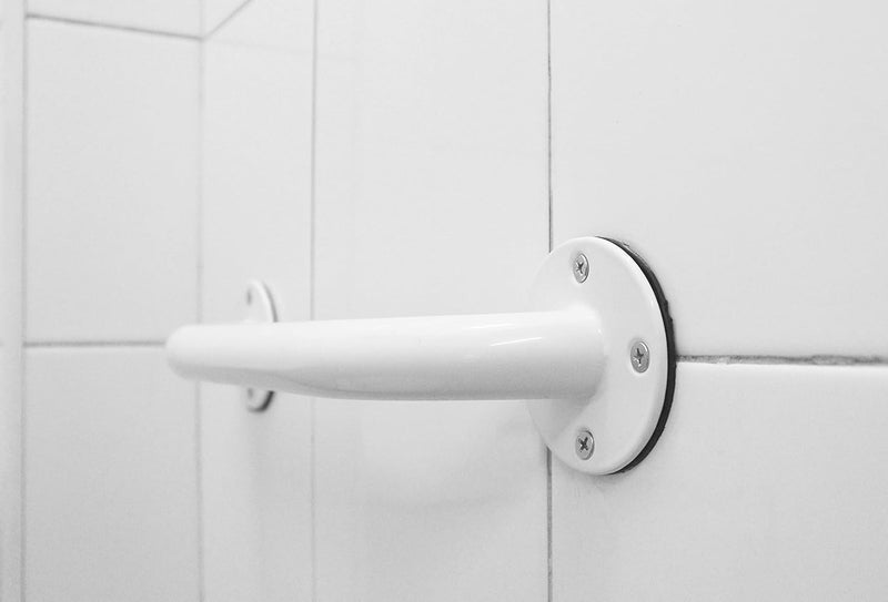 PEPE Mobility - Grab Bars for Bathtubs and Showers 12" (x2 Units), Safety Rails Bathroom, Epoxy Steel, White - Image 4