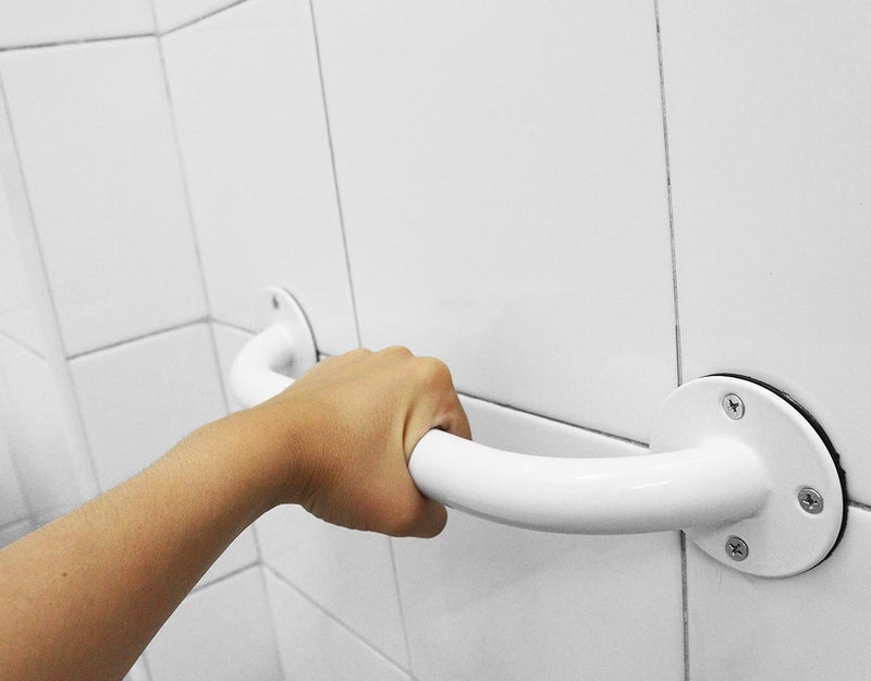PEPE Mobility - Grab Bars for Bathtubs and Showers 12" (x2 Units), Safety Rails Bathroom, Epoxy Steel, White - Image 5