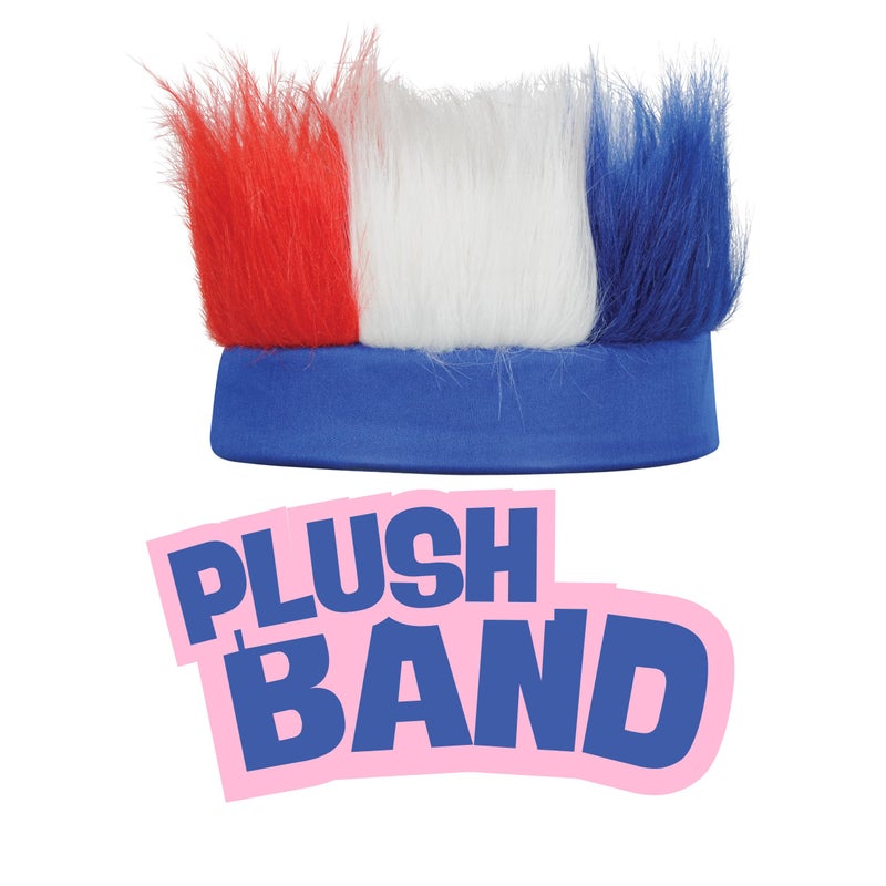 Beistle Red White and Blue Patriotic Hairy Headband for 4th of July, Independence Day Celebrations - Image 4