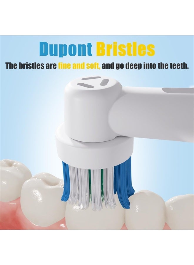 genkent 8 Pcs Replacement Toothbrush Heads Compatible with Oral B Braun Cross Clean, Professional Electric Toothbrush Brush Heads Refills for Oral-B Action Pro 500/750/1000/1500/3000/3757/5000/7000/7500/8000 - Image 4