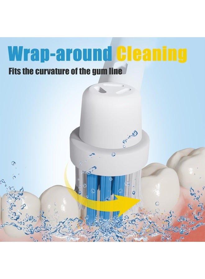 genkent 8 Pcs Replacement Toothbrush Heads Compatible with Oral B Braun Cross Clean, Professional Electric Toothbrush Brush Heads Refills for Oral-B Action Pro 500/750/1000/1500/3000/3757/5000/7000/7500/8000 - Image 5