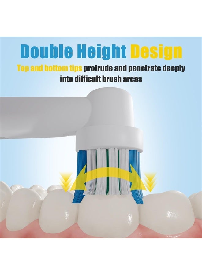 genkent 8 Pcs Replacement Toothbrush Heads Compatible with Oral B Braun Cross Clean, Professional Electric Toothbrush Brush Heads Refills for Oral-B Action Pro 500/750/1000/1500/3000/3757/5000/7000/7500/8000 - Image 3