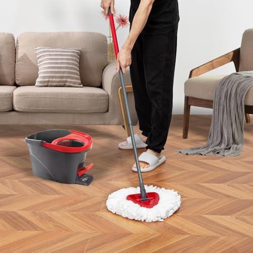 FunCee [3 Pack] Mop Replace Heads, Mop Refill Heads Replacements Compatible with O Cedar Spin Mop 1-Tank System- Easy to Replace, Microfiber, Machine Washable - Image 2