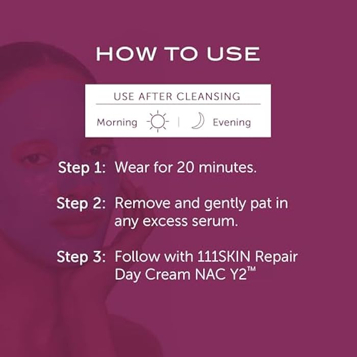 111SKIN Cryo De-Puffing Energy Facial Mask - Fragrance Free - Tighten, De-Puff & Refresh - Peptides & Caffeine - Set of 5 (1 oz each) - Depuffing Face Mask - Image 5