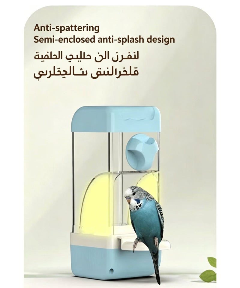 مغذي طيور أوتوماتيكي مانع الانسكاب وحاوية طعام نظيفة - Image 2