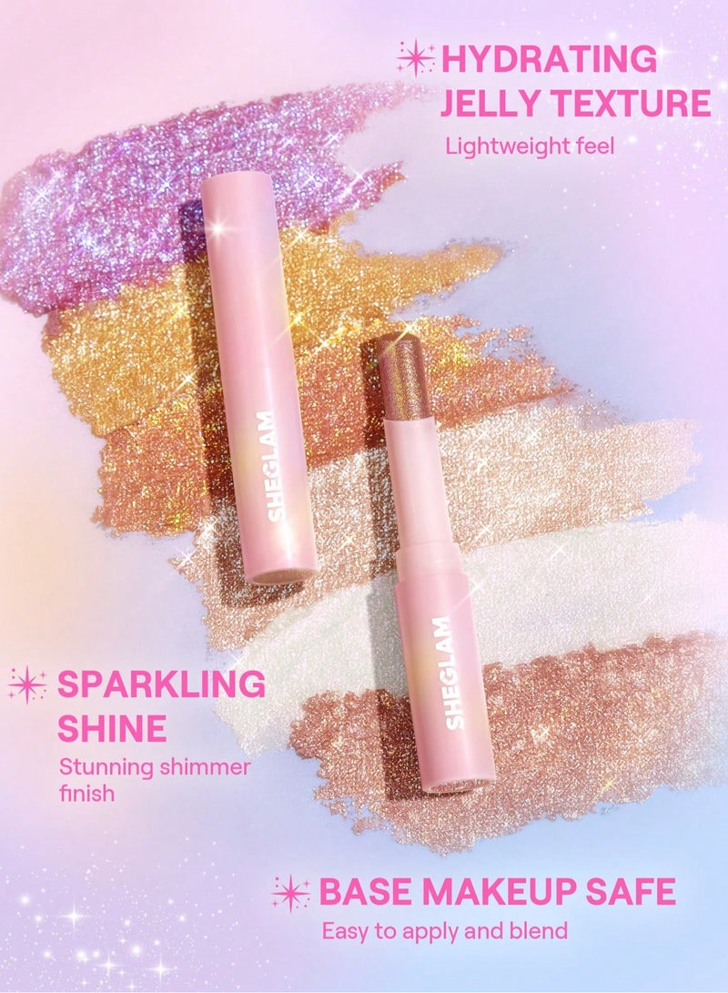 SHEGLAM Crystal Jelly Glaze Stick - Fuchsia Fun - Image 4