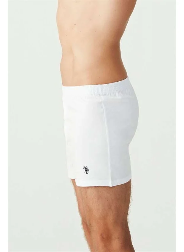 U.S. Polo Assn. Cotton Button-Down White Men's Boxer Shorts