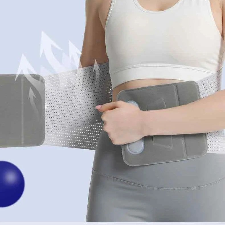 Bluejw Ollas Breathable Waist Trimmer - Abdominal Sweat Belt for High Intensity Training - Waist Trainer Belt for Men & Women - Tummy Control & Back Support - Image 1
