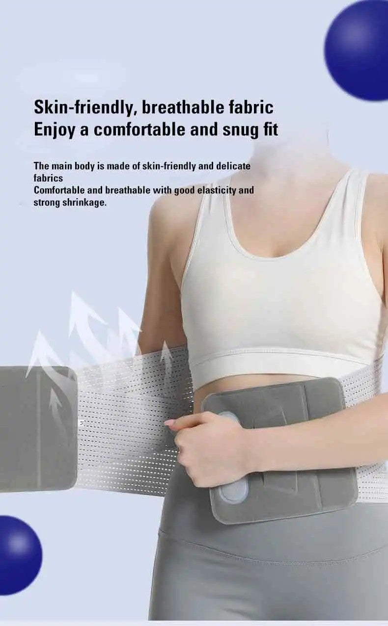 Bluejw Ollas Breathable Waist Trimmer - Abdominal Sweat Belt for High Intensity Training - Waist Trainer Belt for Men & Women - Tummy Control & Back Support - Image 5