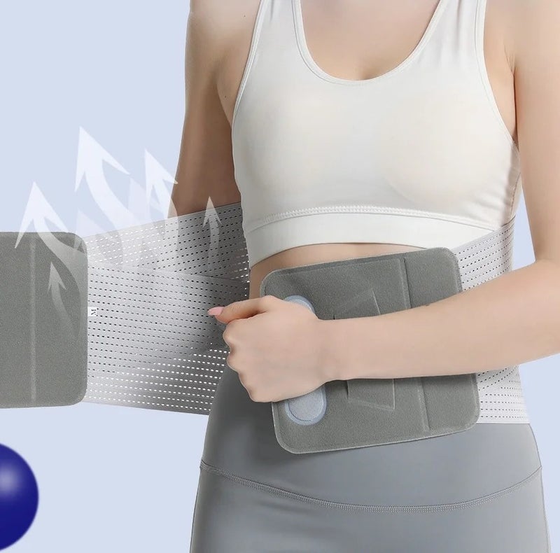 Bluejw Ollas Breathable Waist Trimmer - Abdominal Sweat Belt for High Intensity Training - Waist Trainer Belt for Men & Women - Tummy Control & Back Support - Image 2