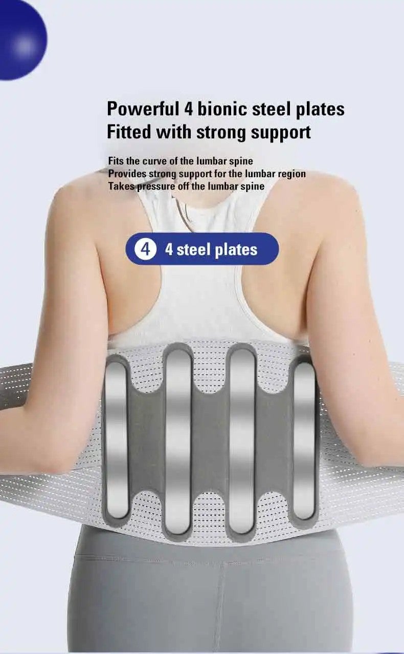 Bluejw Ollas Breathable Waist Trimmer - Abdominal Sweat Belt for High Intensity Training - Waist Trainer Belt for Men & Women - Tummy Control & Back Support - Image 4