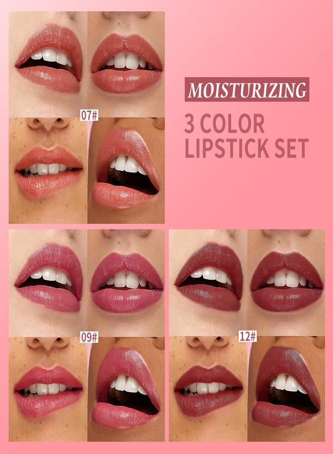 Houksouml Lip Liner Pencil Set, Waterproof Matte Finish, 3-Pack, Long-Lasting - Image 2