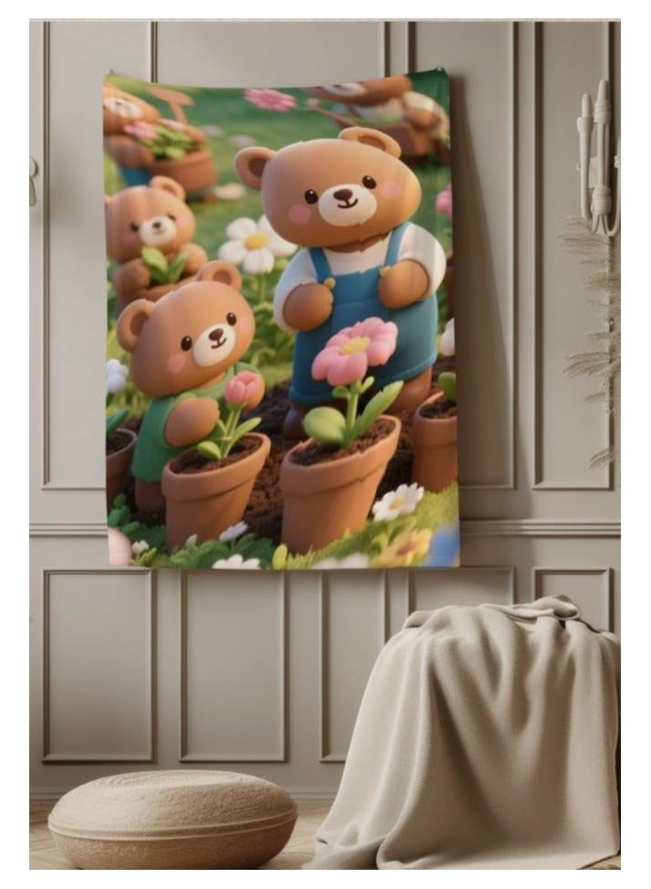 general Children's or student cartoon flannel thin blanket (warm and comfortable, suitable for sleep, games) 100cm*150cm - 974 - Image 3