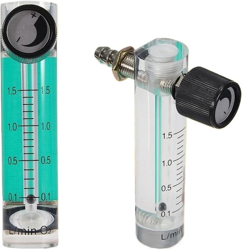 Air Gas Flow Meter Flowmeter Counter Indicator Gas Meter Flow Device Switch 1.5/2/3/5L/min(2-20L per Min 116mm) - Image 1