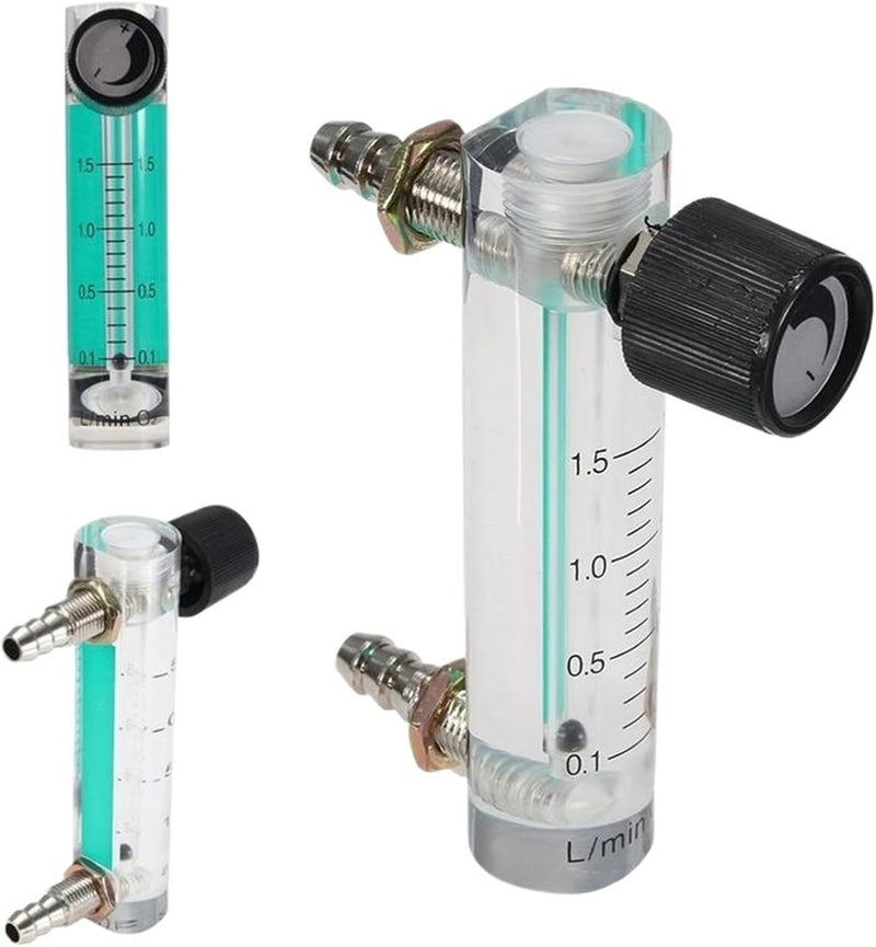 Air Gas Flow Meter Flowmeter Counter Indicator Gas Meter Flow Device Switch 1.5/2/3/5L/min(2-20L per Min 116mm) - Image 4