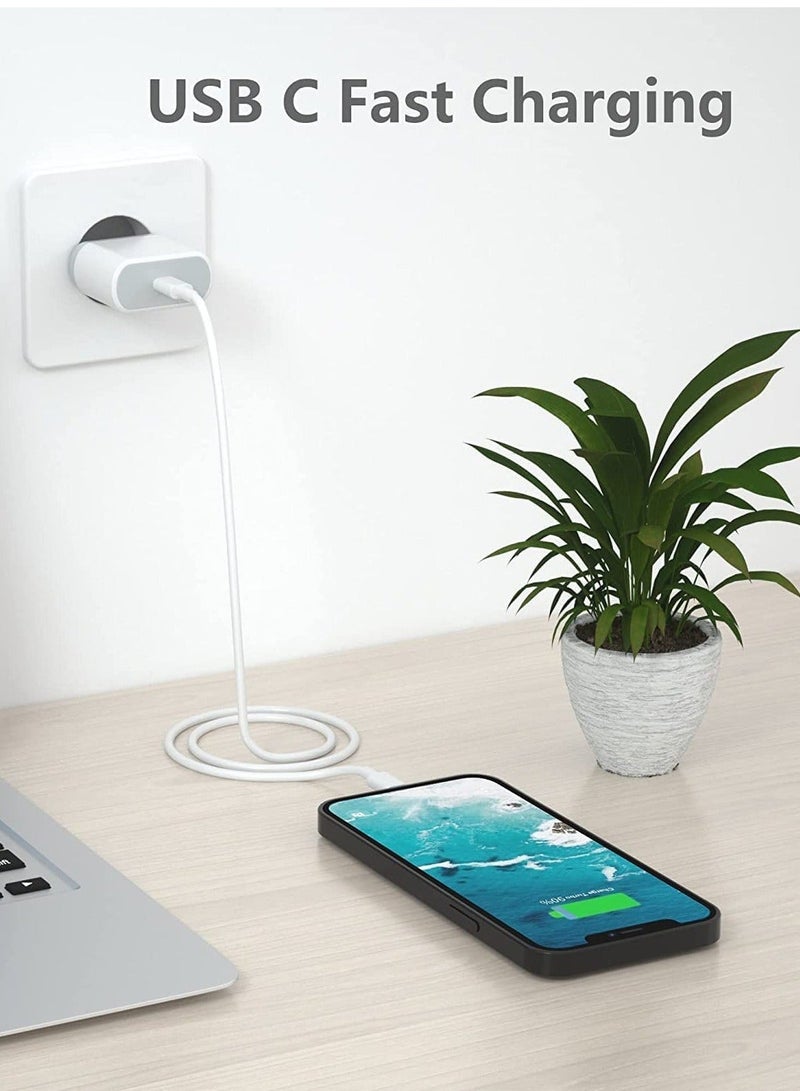 20W Fast USB C Travel Charger Plug Adaptor for iPhone 14/14 Plus/14 Pro/14 Pro Max/13 12 11 SE XR XS Max X, Galaxy, Power Adapter USBC UK Charging  - Image 4