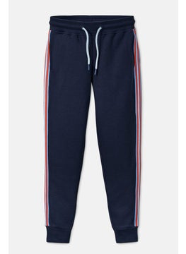 Tchibo Kids Girl Drawstring Sweatpants, Navy Blue  - Image 2