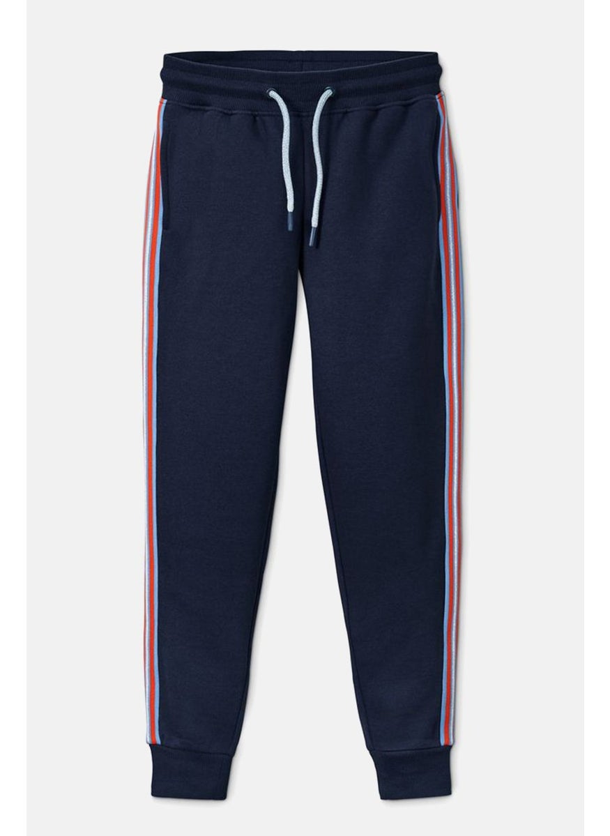 Tchibo - Kids Girl Drawstring Sweatpants, Navy Blue - Image 1
