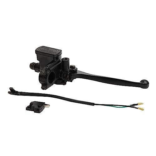 mokuo Right Side Motorcycle Brake Master Cylinder Assembly with Brake Lever8mm Mirror Hole 78 Handlebar Fit for GY6 50cc 125cc 150cc Scooter Moped ATV Dirt Pit Bike Parts - Image 1